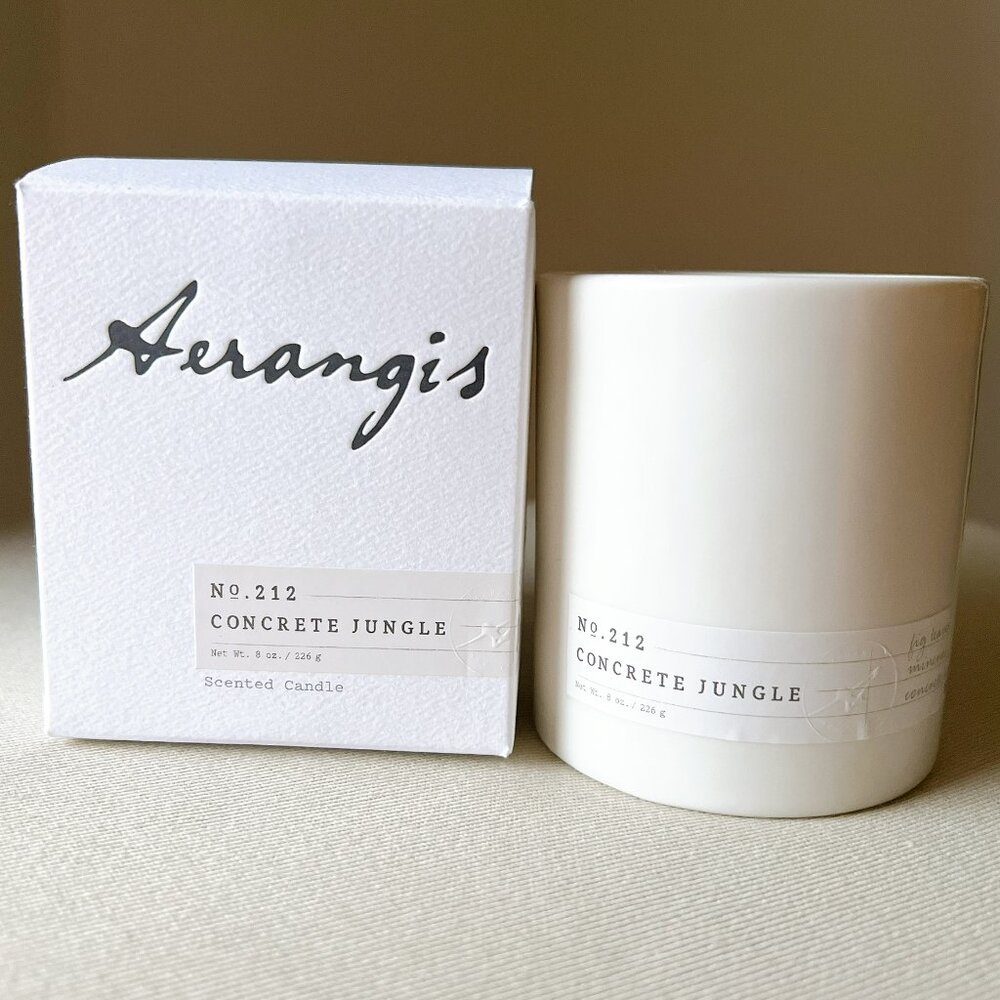 Aerangis No. 212 Concrete Jungle Candle - Classic White - 8 oz